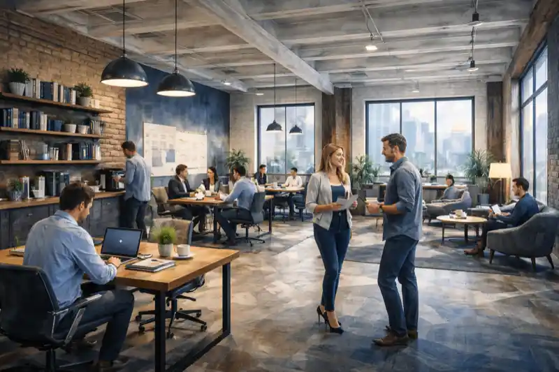 przestrzeń coworkingowa biuro coworkingowe wynajem biurka coworking