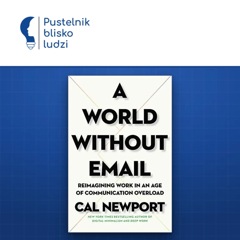Okładka książki A World Without Email Cala Newporta, wydanie Portfolio Penguin